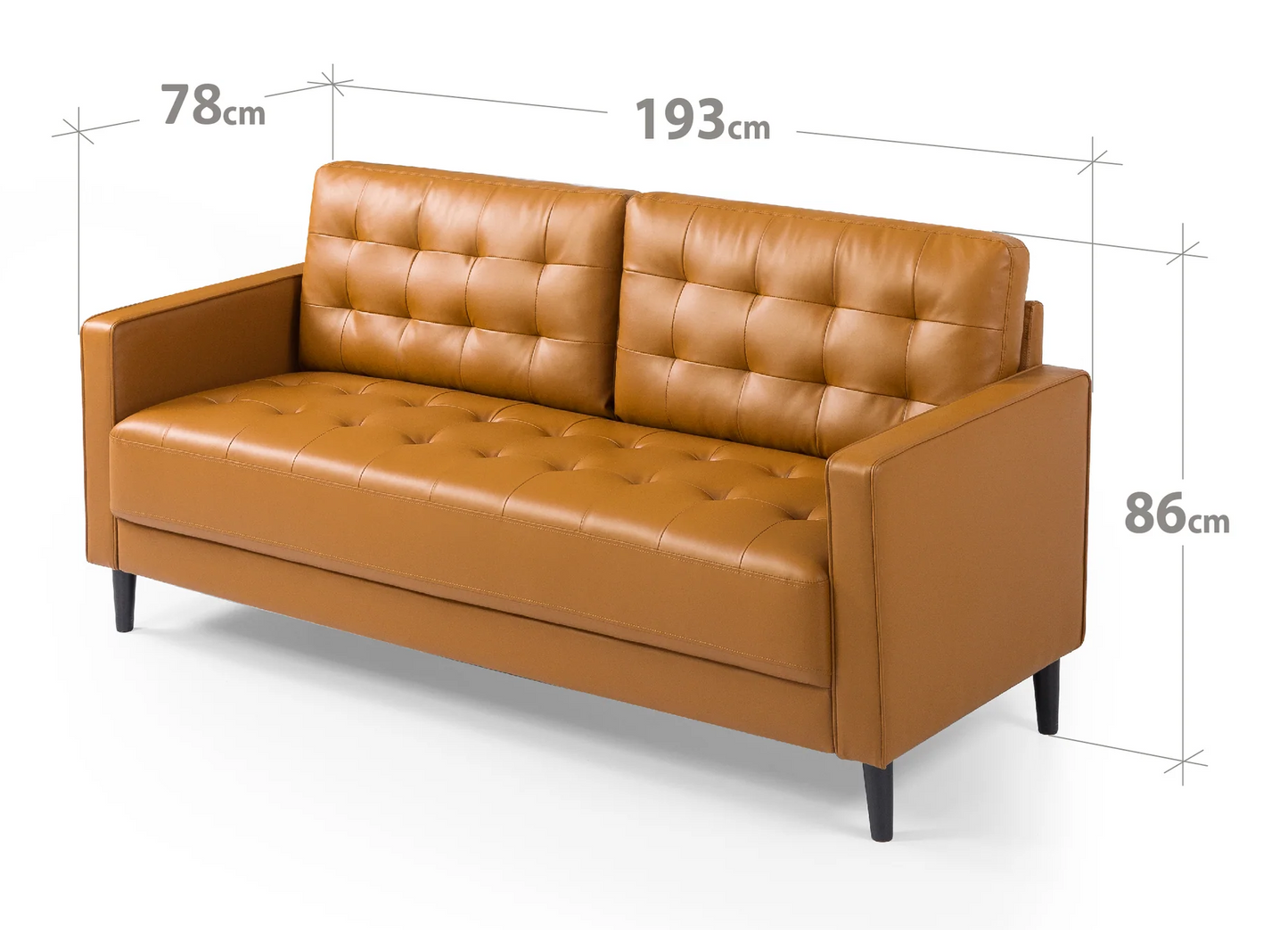 Benton Mid-Century 3 Seater Sofa