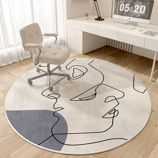 Art Deco Circular Abstract Rug