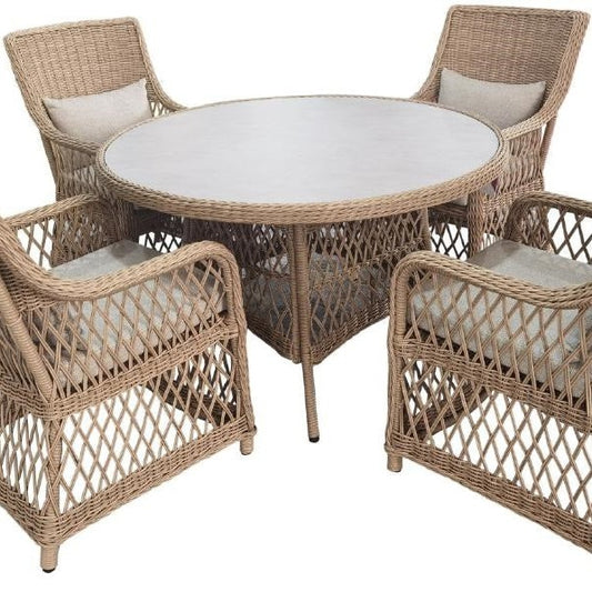 Corfu 5pc Outdoor Dining Setting